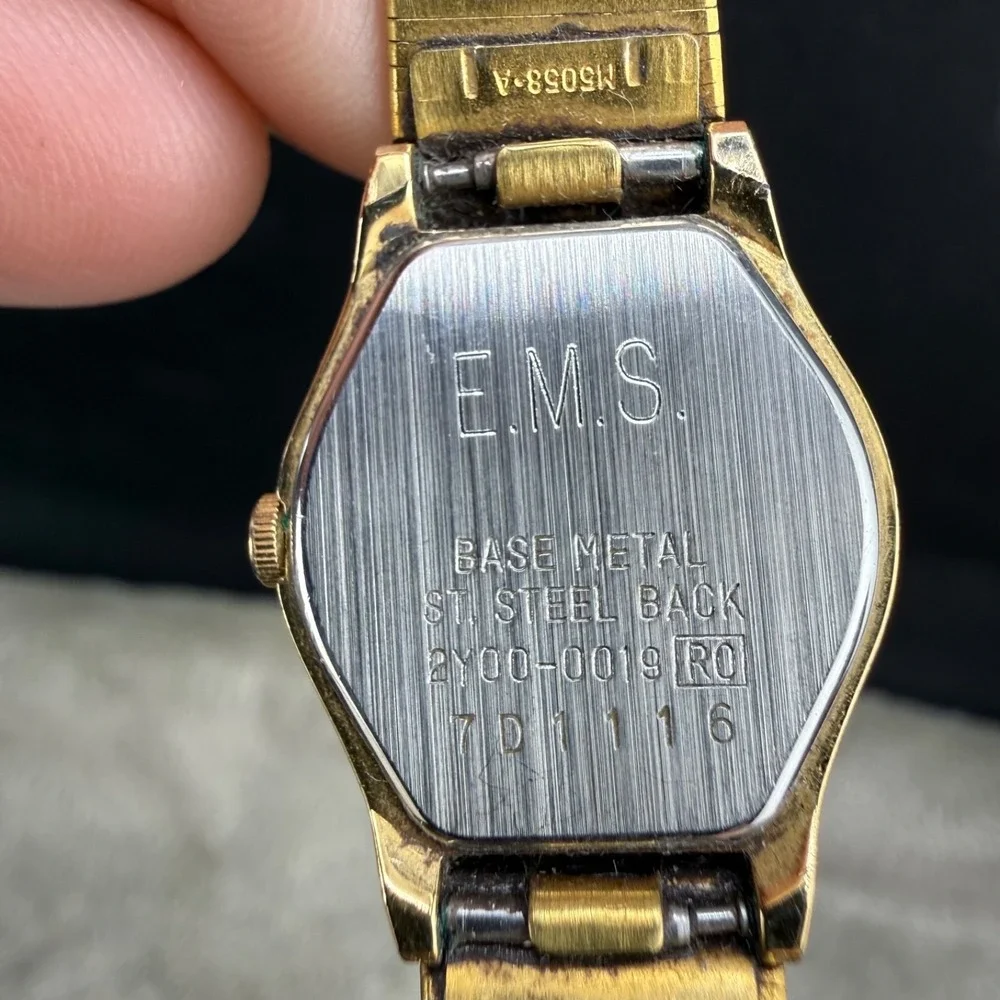 Vintage Seiko Watch Gold Tone McDonalds Logo Engraved EMS NOT RUNNING‎ READ